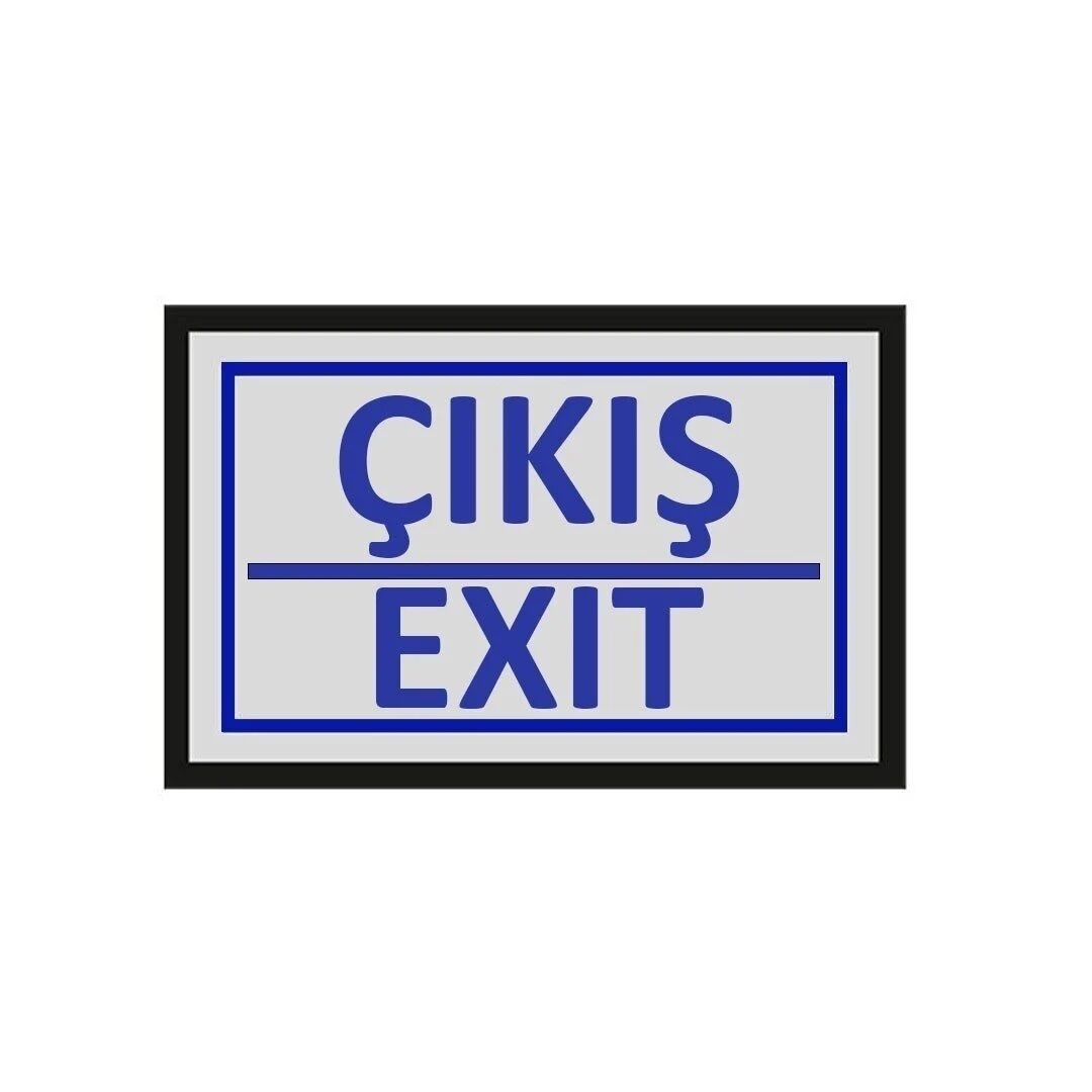 Cemax Yönlendirme İşaretleri Küçük - Çıkış ( Exit )