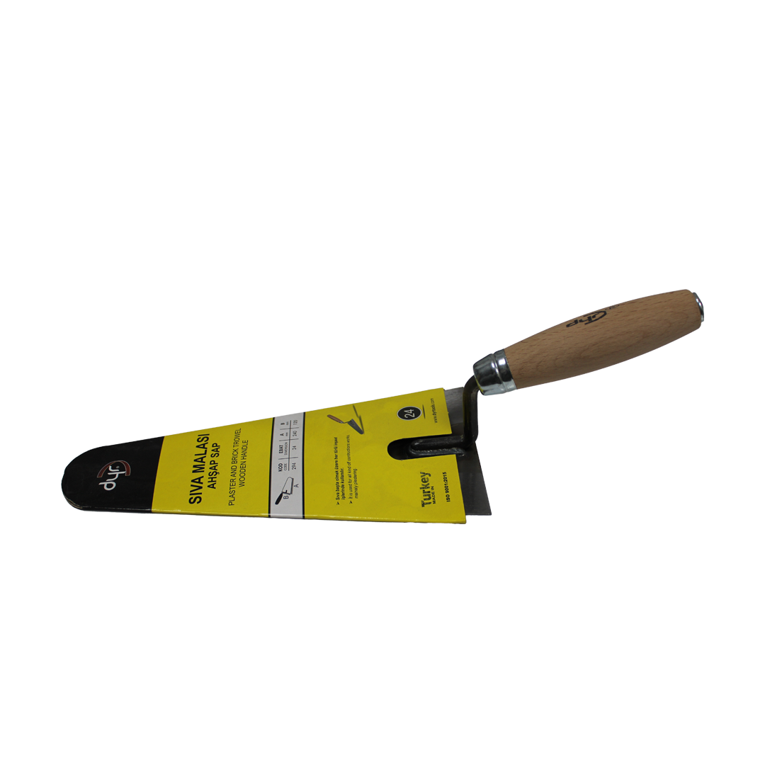Duyar Ahşap Saplı Sıva Malası 24 cm