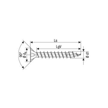 Spax Paslanmaz Yıldız Vida 3.5 x 25 mm - 10 Adet