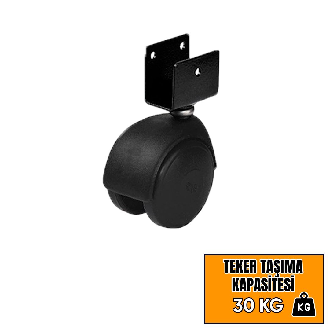 Hts Plastik Büyük U Tablalı Mobilya Tekeri 431 - 50 mm için