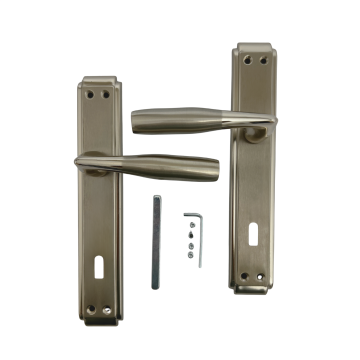 Hira Akasya Simge Nikel Saten Aynalı Kapı Kolu